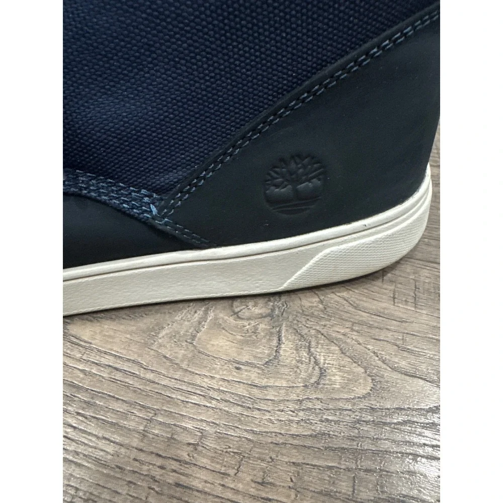 Timberland Davis Square Chukka Navy Nubuck Canvas Boots A1WJX Mens 13
